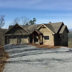 A new custom home that has been built on Colorado landscape