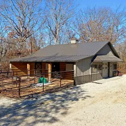 A post-frame equestrian facility in Colorado